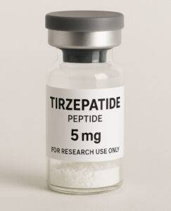 Lab-tested Tirzepatide peptide vials